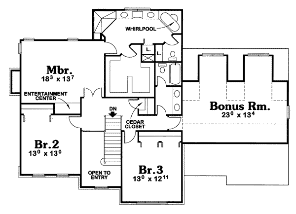 upper floor house blueprint