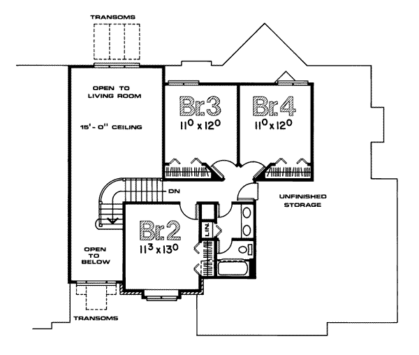upper floor house blueprint