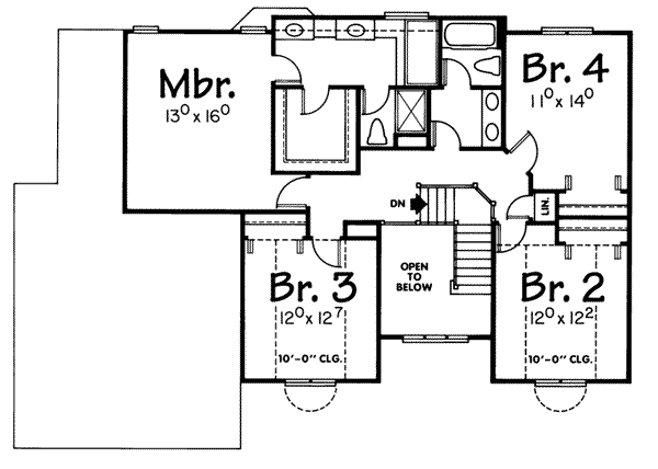 upper floor house blueprint