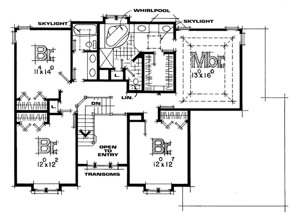 upper floor house blueprint