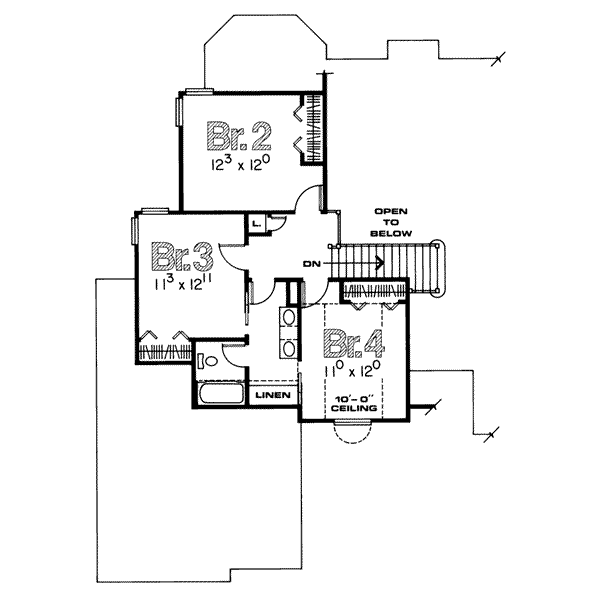 upper floor house blueprint
