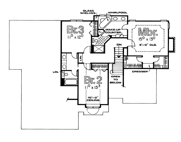 upper floor house blueprint
