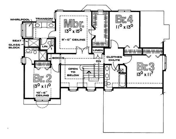 upper floor house blueprint