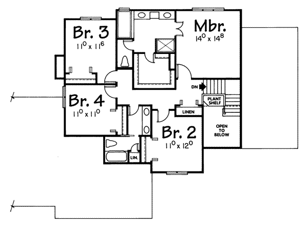 upper floor house blueprint