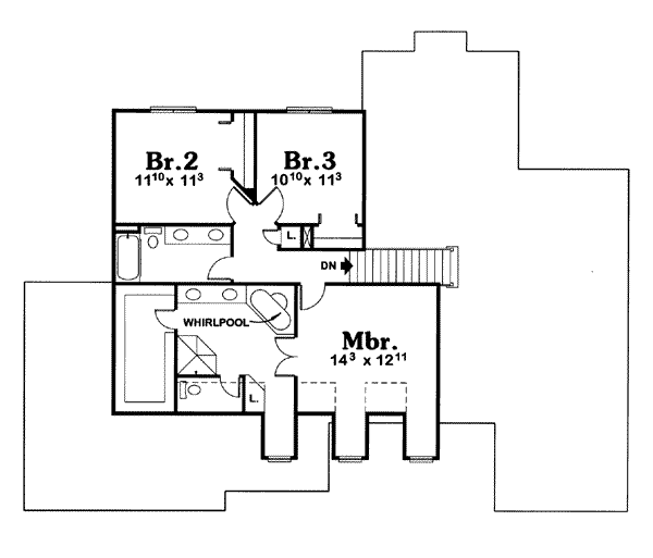 upper floor house blueprint
