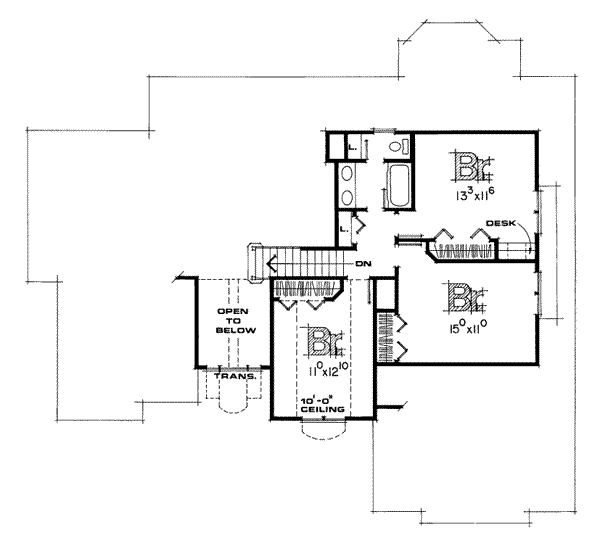 upper floor house blueprint