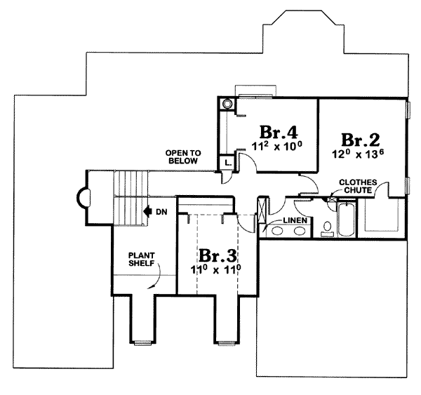 upper floor house blueprint