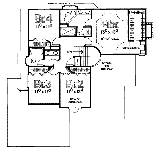upper floor house blueprint