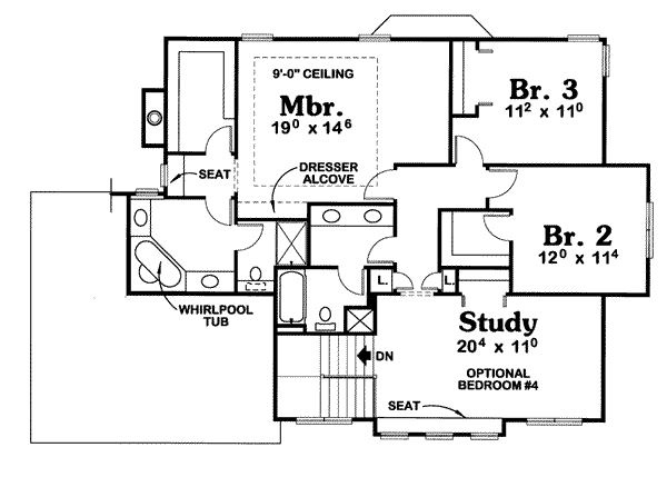 upper floor house blueprint