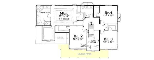 upper floor house blueprint