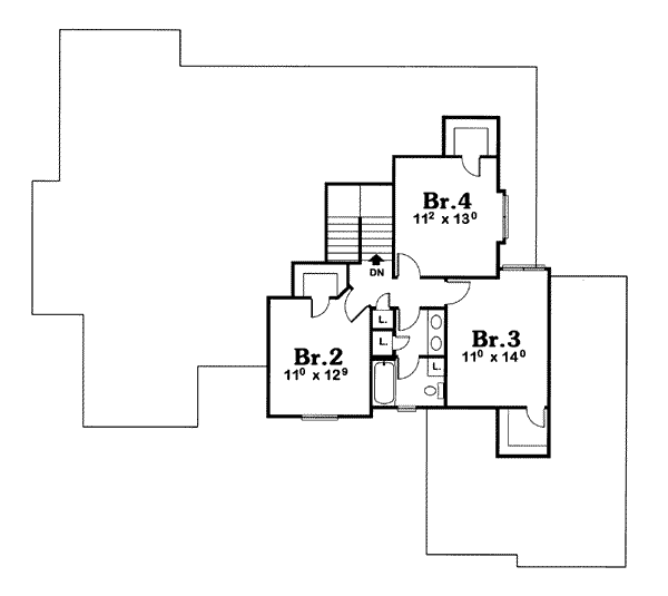 upper floor house blueprint