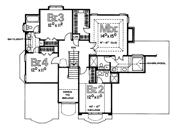 upper floor house blueprint