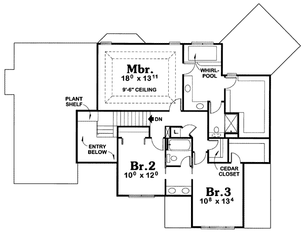 upper floor house blueprint