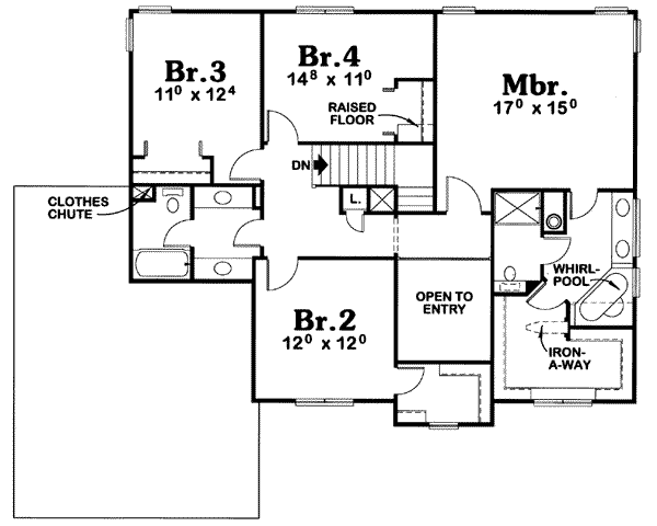 upper floor house blueprint
