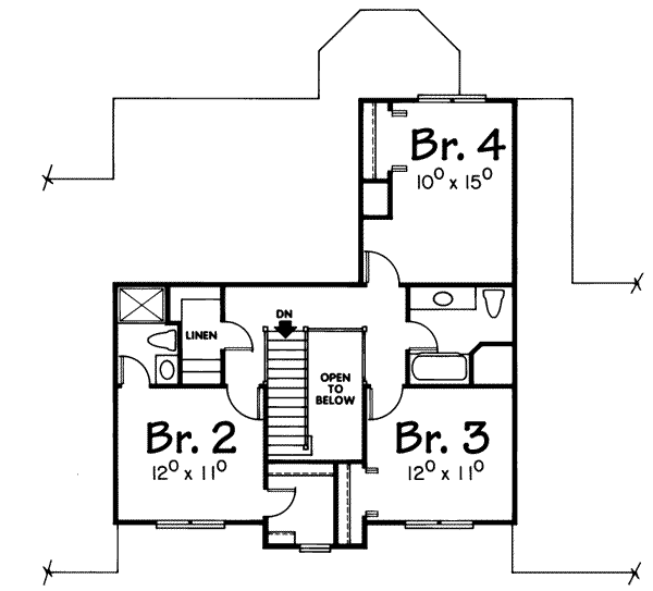 upper floor house blueprint