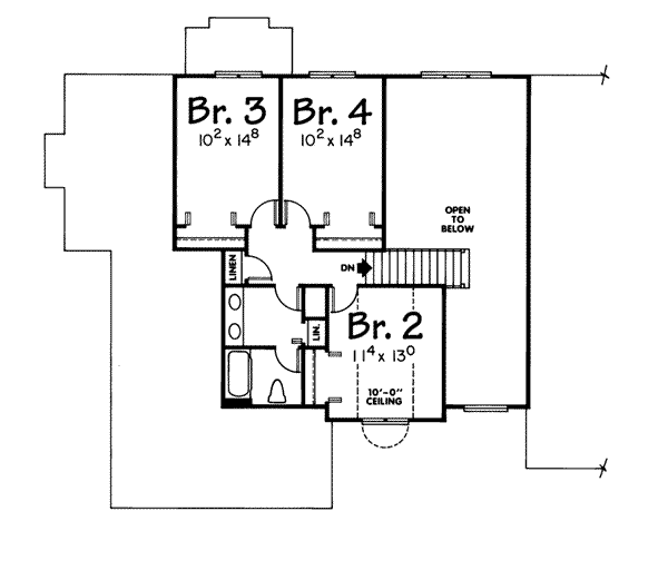upper floor house blueprint