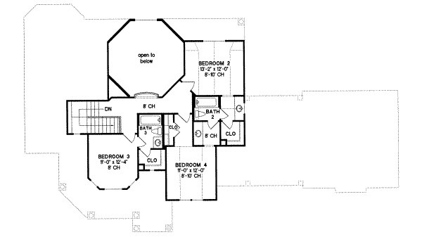 upper floor house blueprint