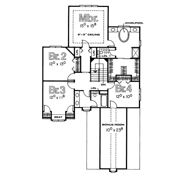 upper floor house blueprint