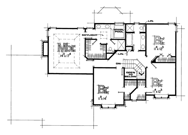 upper floor house blueprint