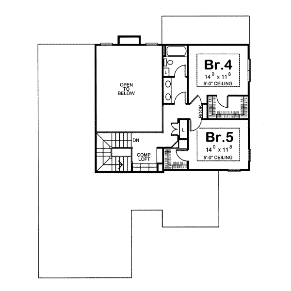 upper floor house blueprint
