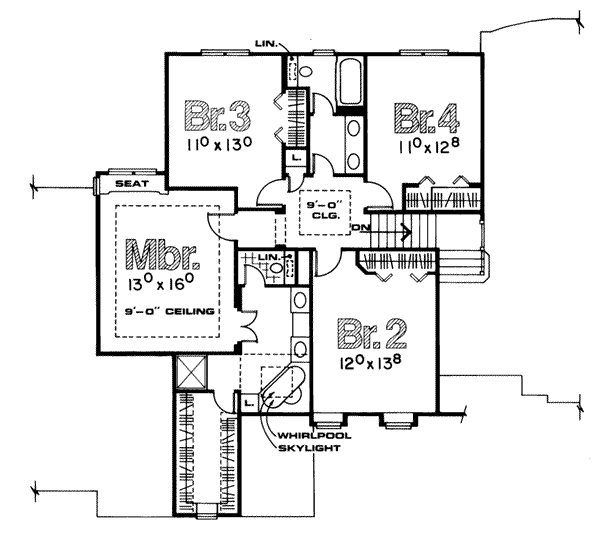upper floor house blueprint