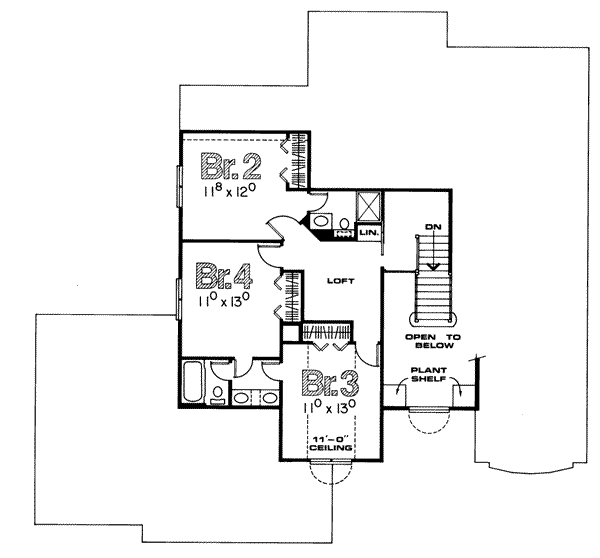 upper floor house blueprint