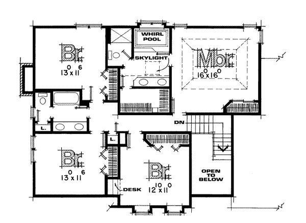 upper floor house blueprint