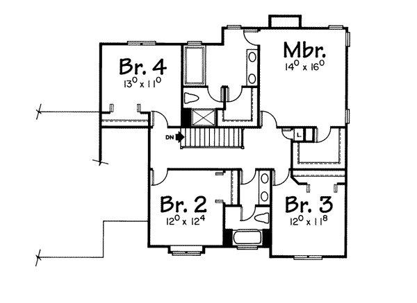 upper floor house blueprint