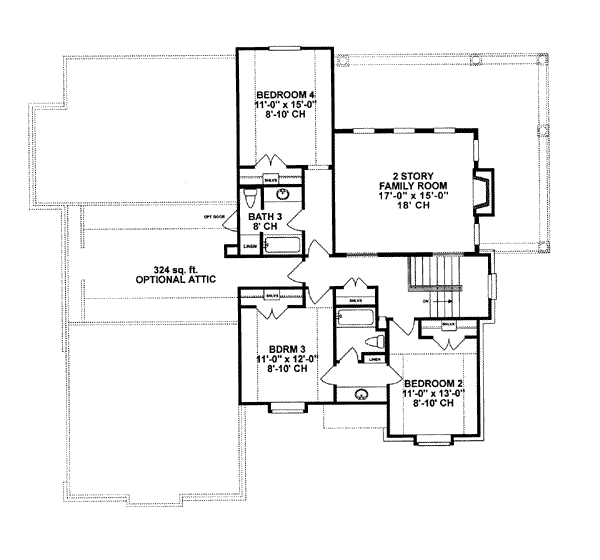 upper floor house blueprint