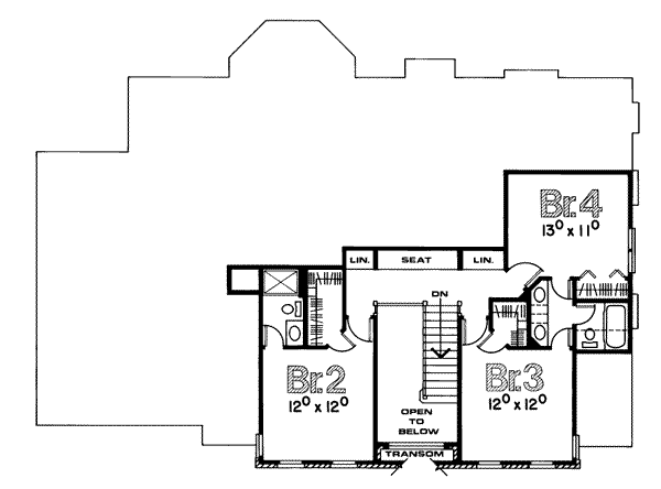 upper floor house blueprint
