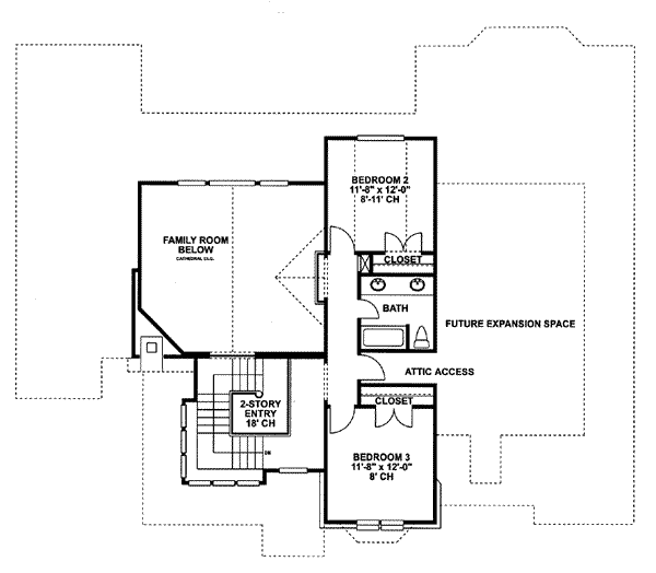 upper floor house blueprint