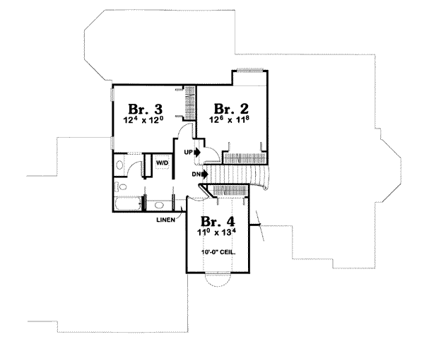 upper floor house blueprint