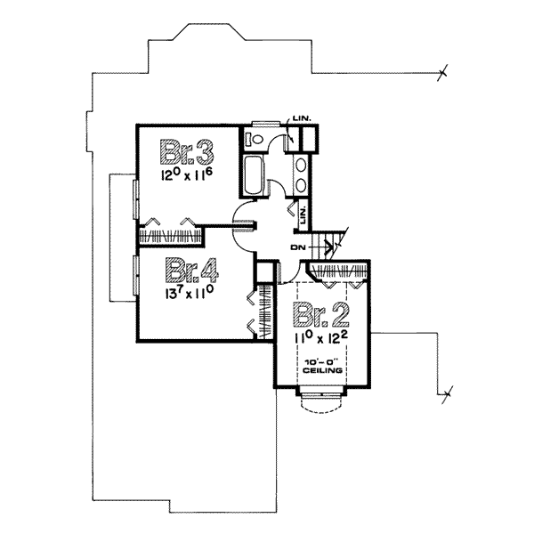 upper floor house blueprint