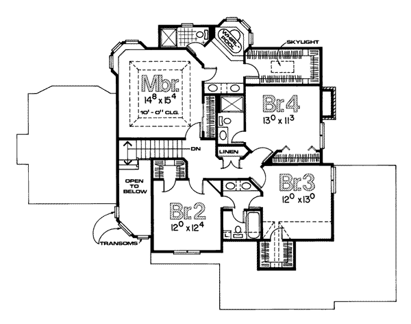 upper floor house blueprint