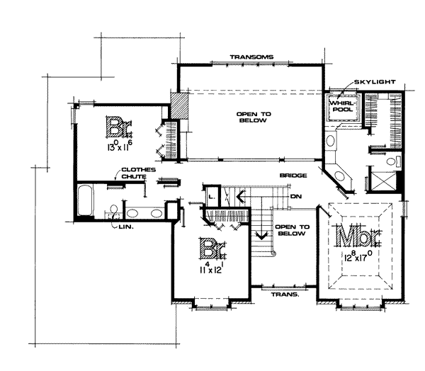 upper floor house blueprint