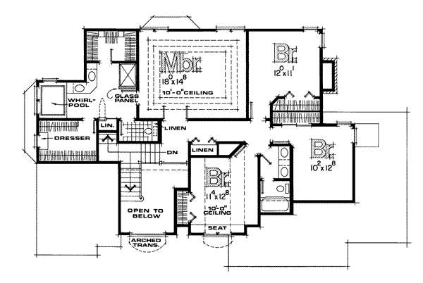 upper floor house blueprint