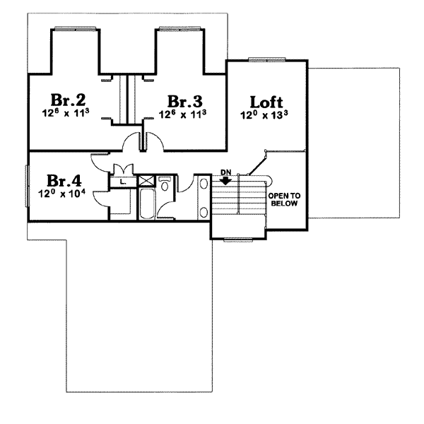 upper floor house blueprint