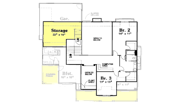 upper floor house blueprint