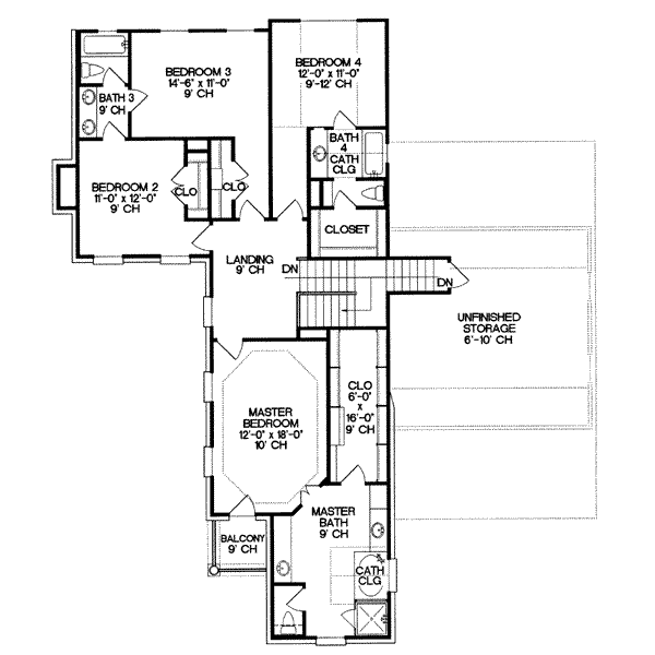 upper floor house blueprint