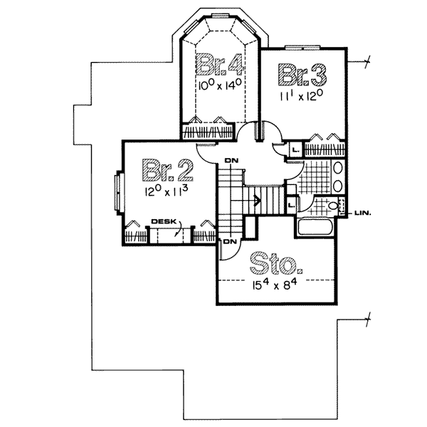 upper floor house blueprint