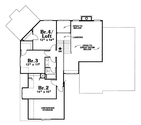 upper floor house blueprint