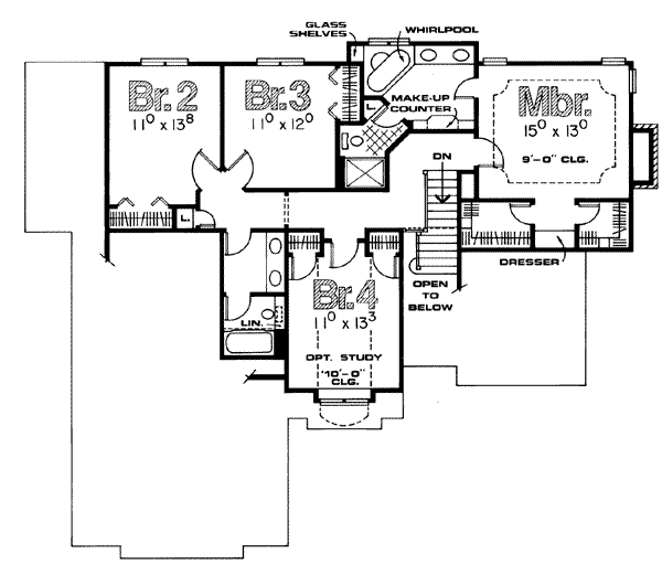 upper floor house blueprint