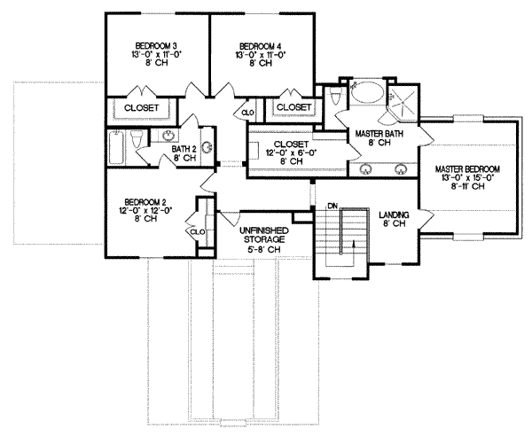 upper floor house blueprint