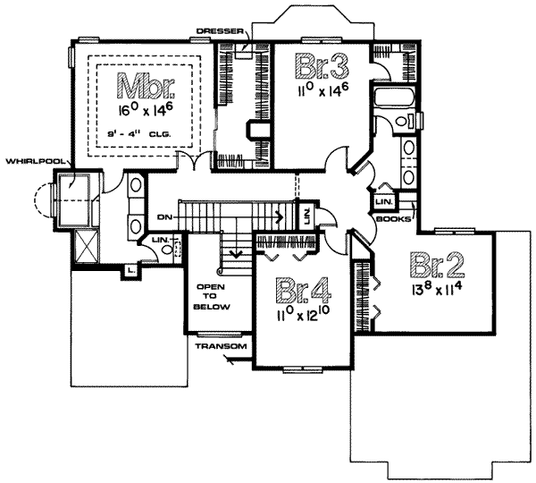 upper floor house blueprint