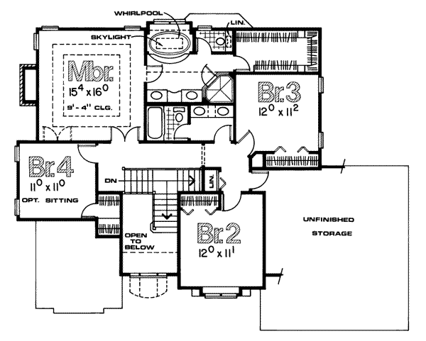 upper floor house blueprint