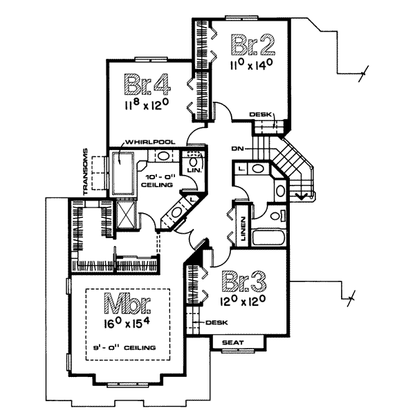 upper floor house blueprint
