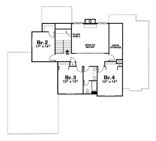 upper floor house blueprint