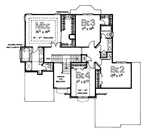upper floor house blueprint