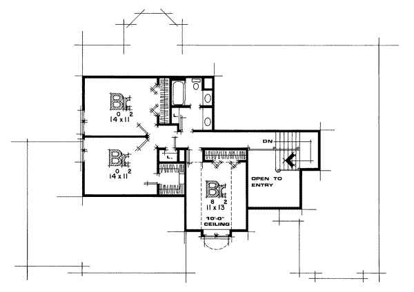 upper floor house blueprint