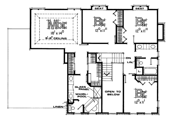 upper floor house blueprint
